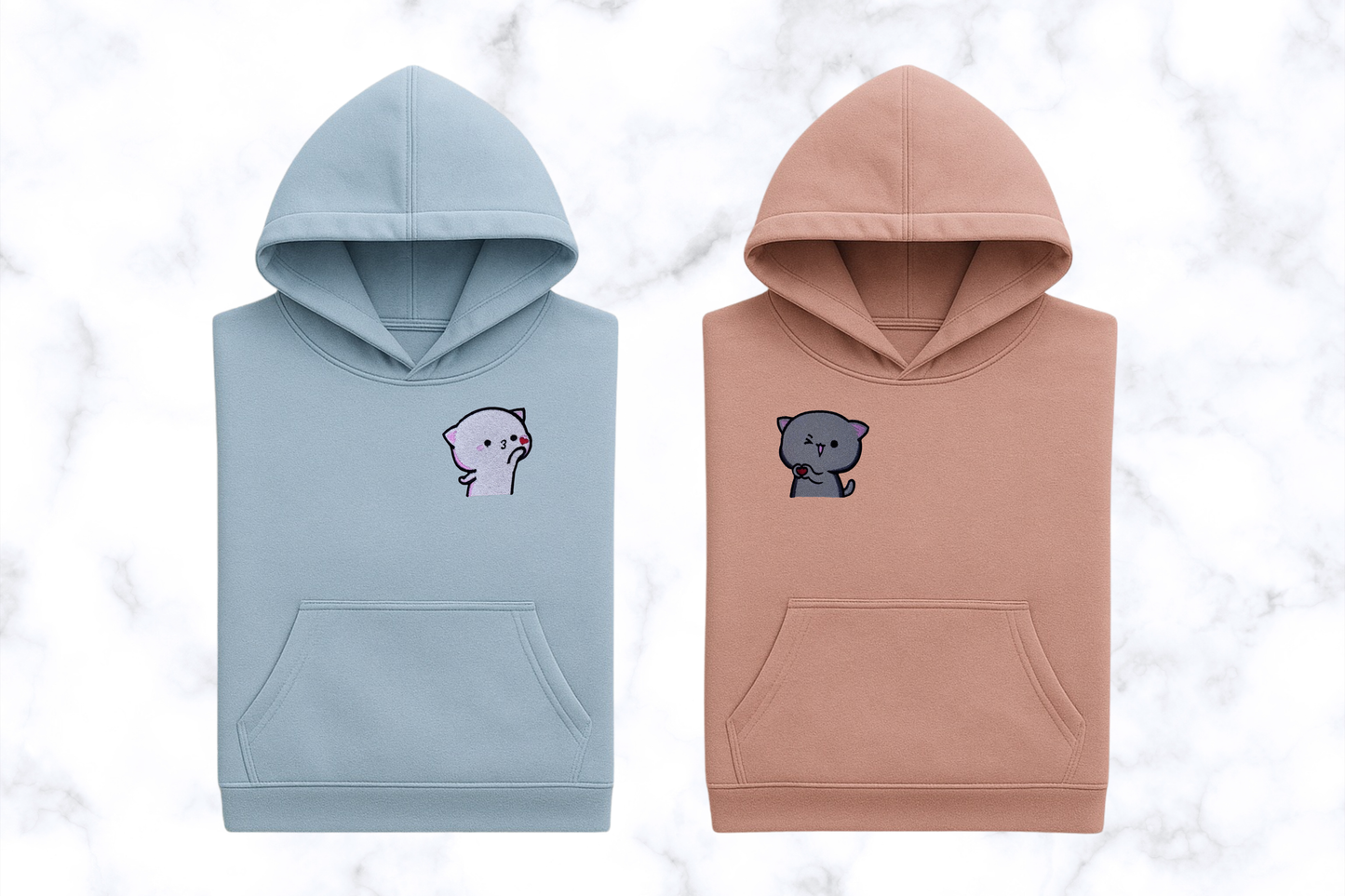 Komplet bluz- matching (Kissing kittens)