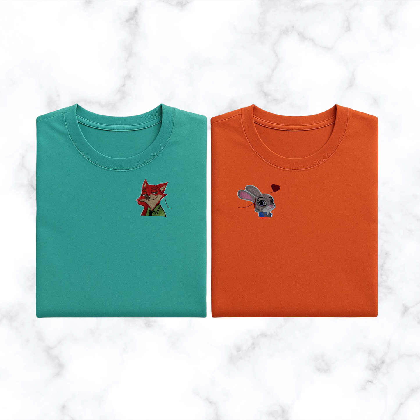 Komplet koszulek - matching ( Lis i królik)