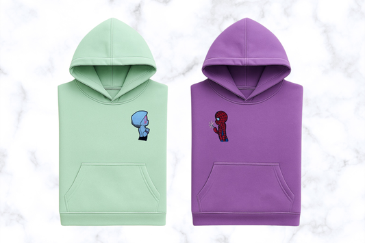 Komplet bluz - matching ( inspirowana Spidey i Gwen)