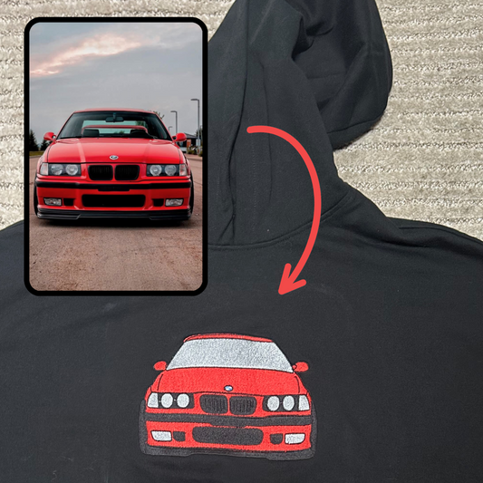 Bluza z haftem twojego auta