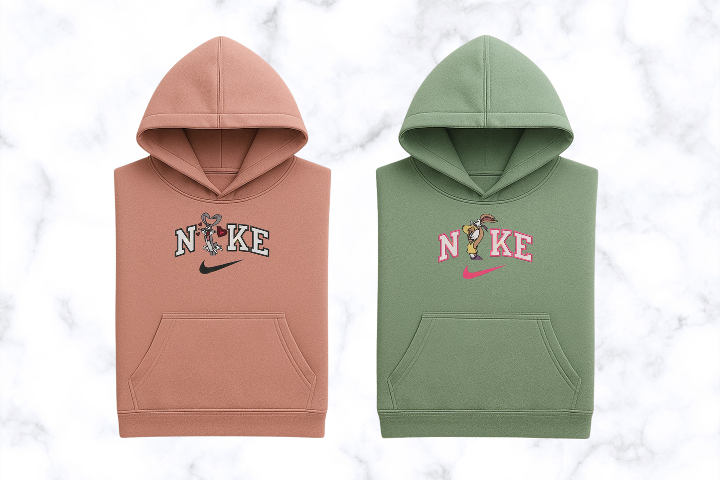 Komplet bluz - matching ( inspirowana królik Bugs i Lola)