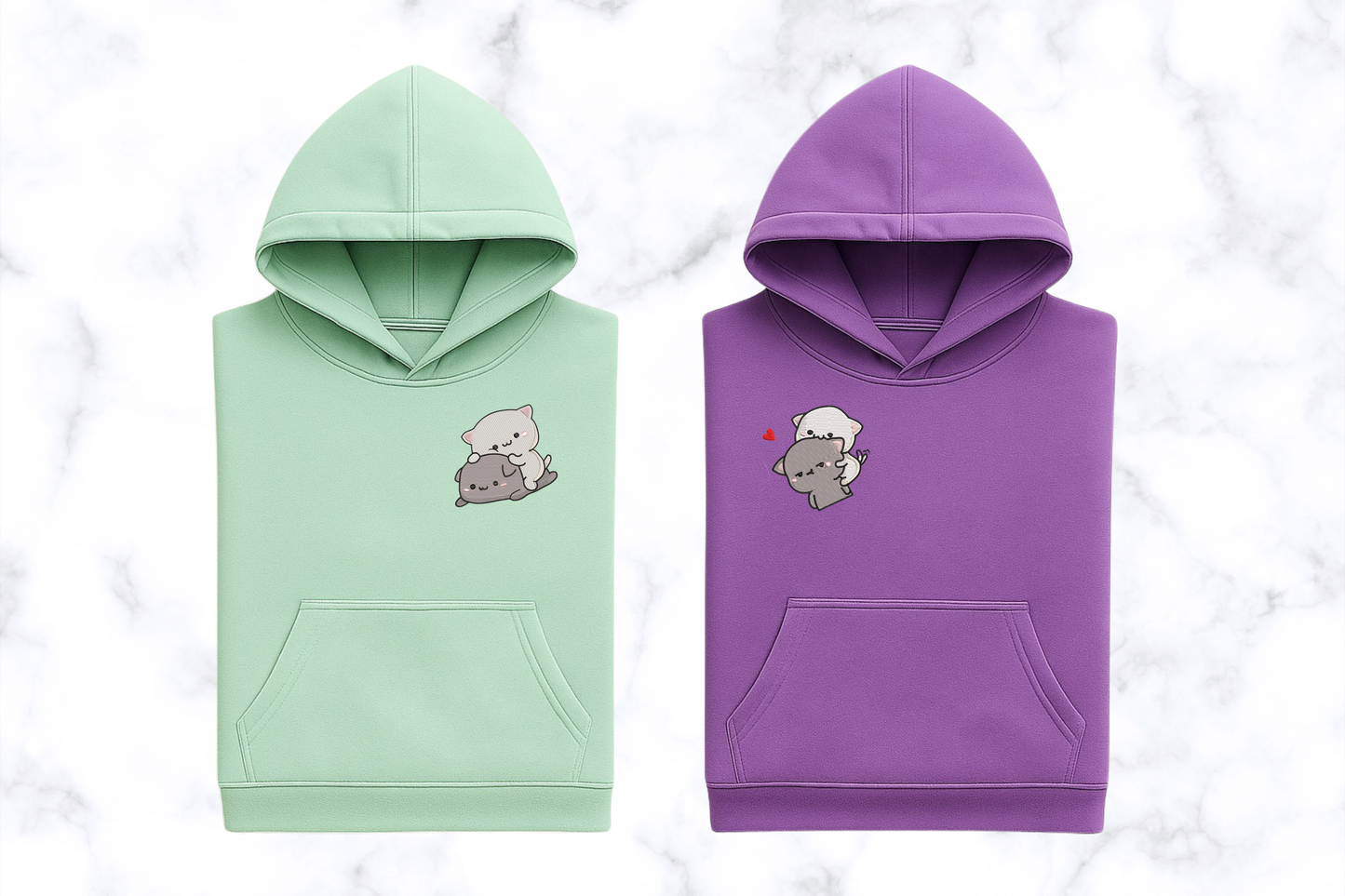 Komplet bluz- matching (Kocie przytulasy)