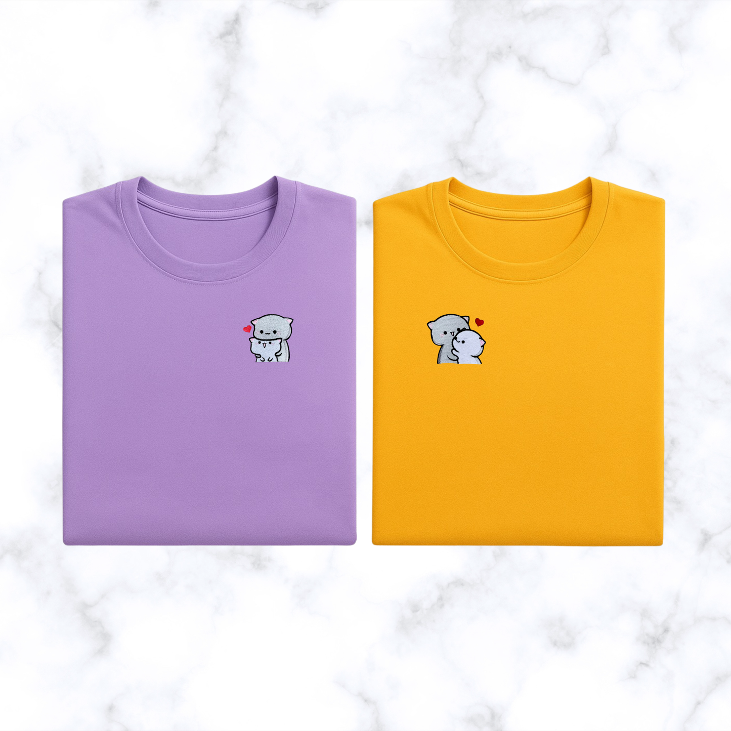 Komplet koszulek - matching (kocie przytulasy)