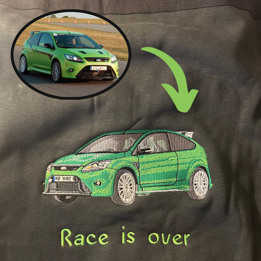 Koszulka z haftem twojego auta