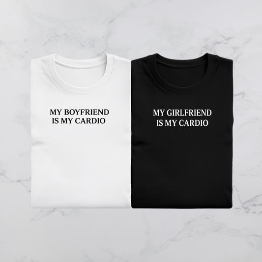 Komplet koszulek - my boyfriend/girlfriend is my cardio