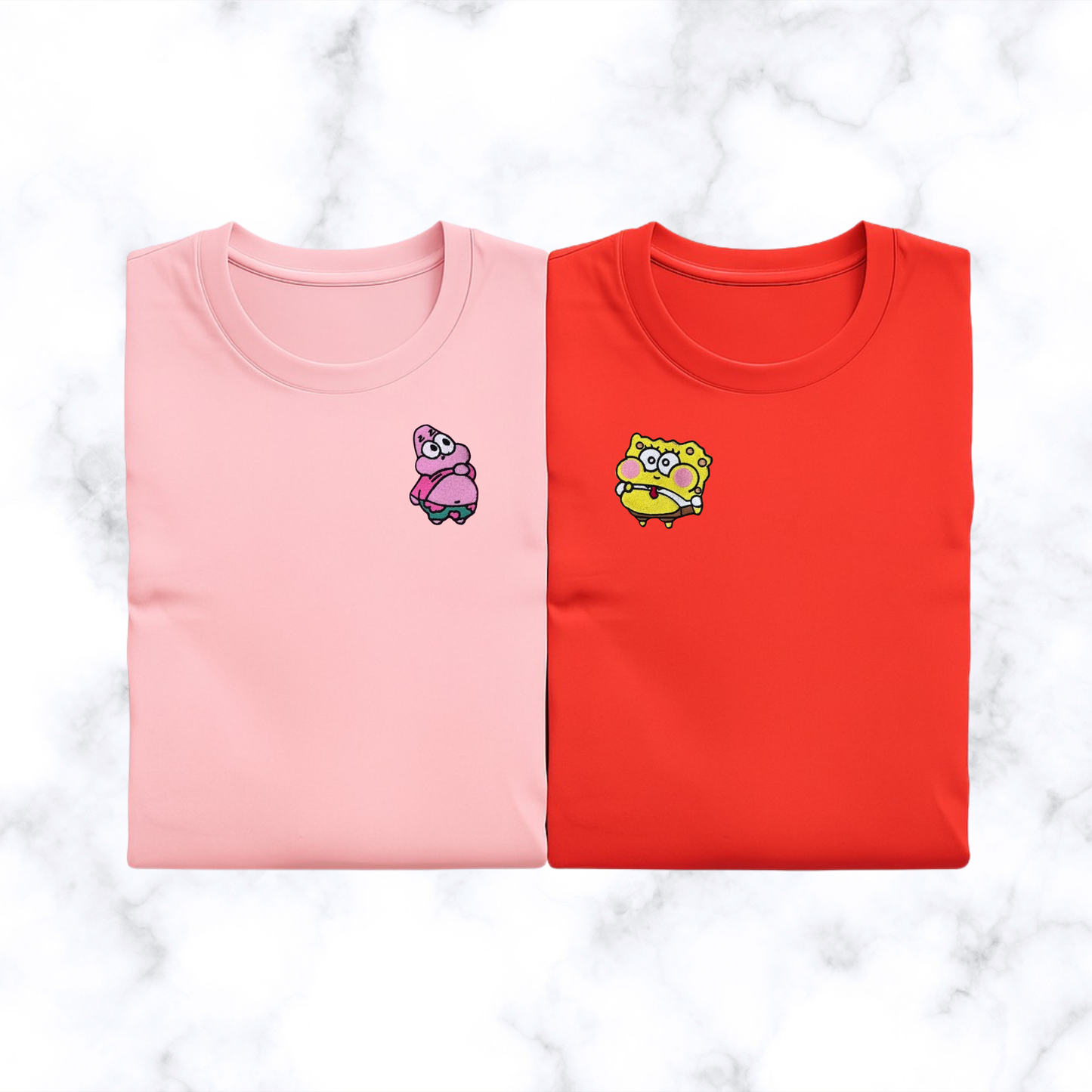 Komplet koszulek - matching (Podwodne ziomeczki - chibi)