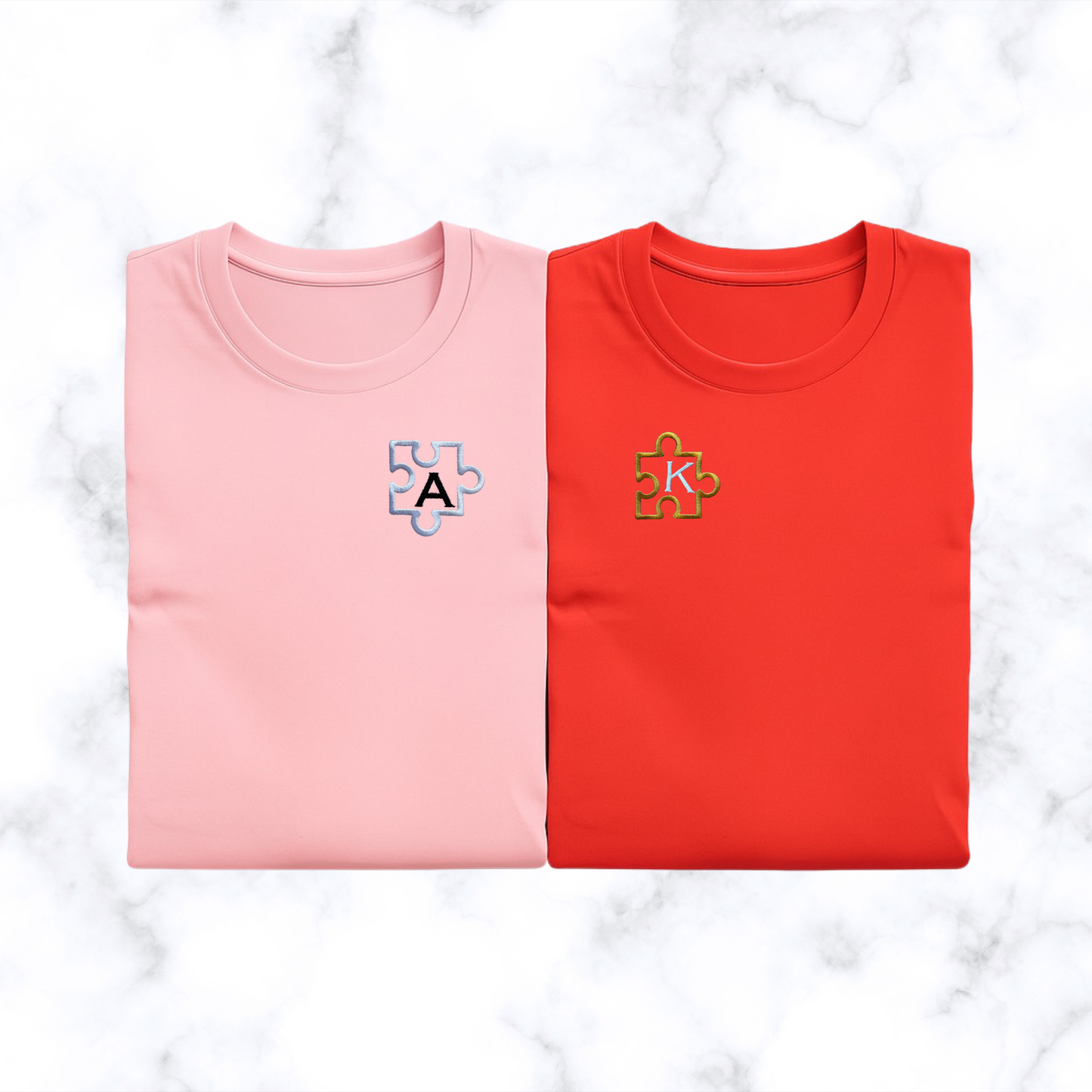 Komplet koszulek - dla par  ( puzzle )