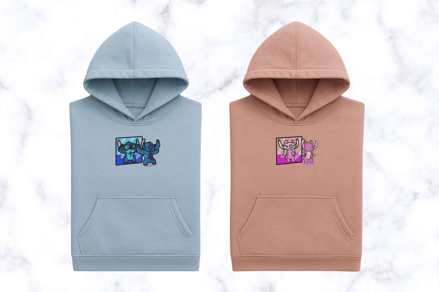 Komplet bluz - matching ( inspirowana Stitch and Angel Gym buddy)