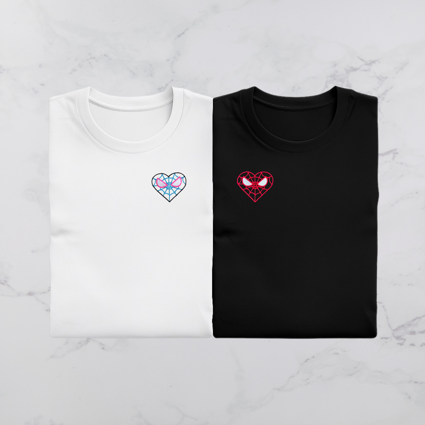 Komplet koszulek - matching (Webbed heart)