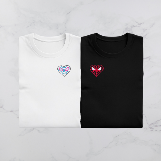 Komplet koszulek - matching (Webbed heart)