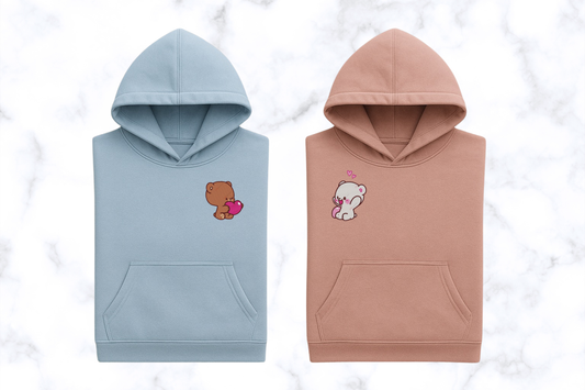 Komplet bluz- matching ( zakochane misie)